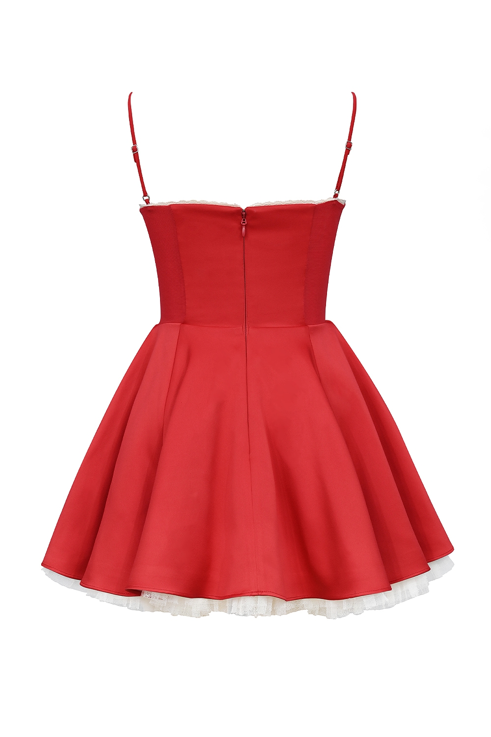 Minimoiselle  Holly Red Satin Tulle Mini Dress — image 13