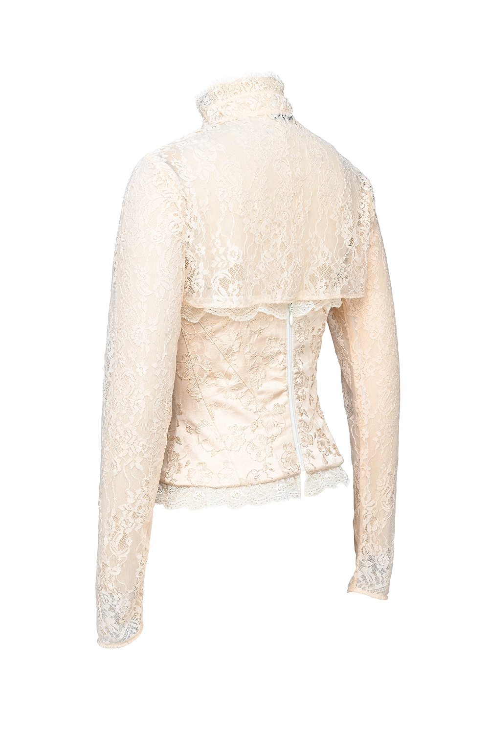 Perdita  Ivory Metallic Jacquard Corset & Bolero — image 11
