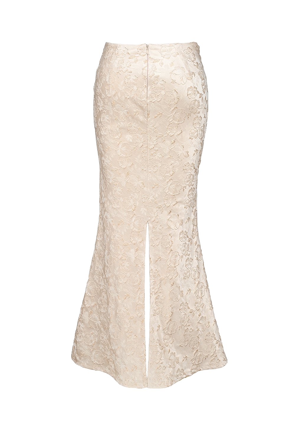 Mara  Ivory Metallic Jacquard Maxi Skirt — image 11