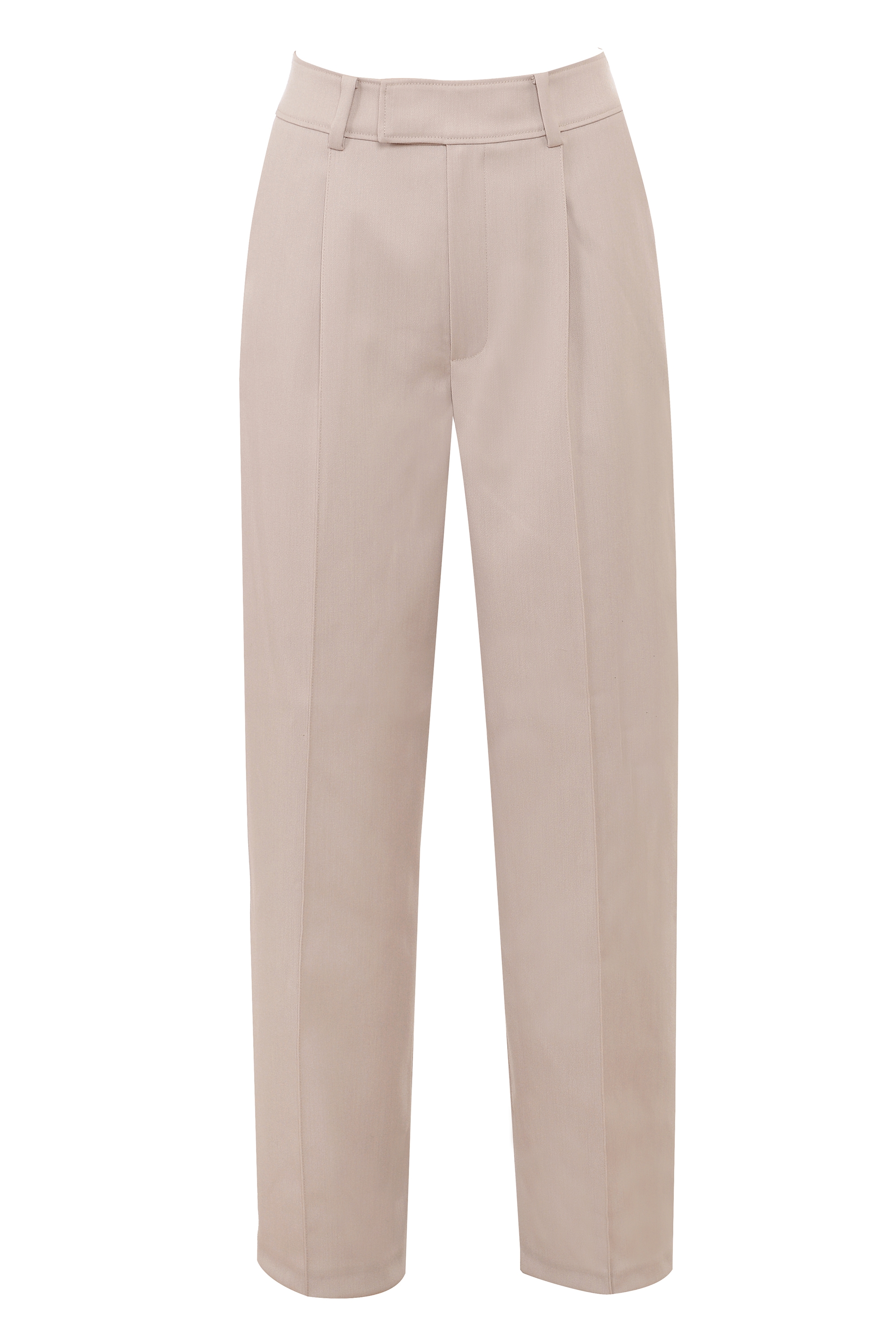 Hayden  Beige High Waist Tailored Trousers — image 13