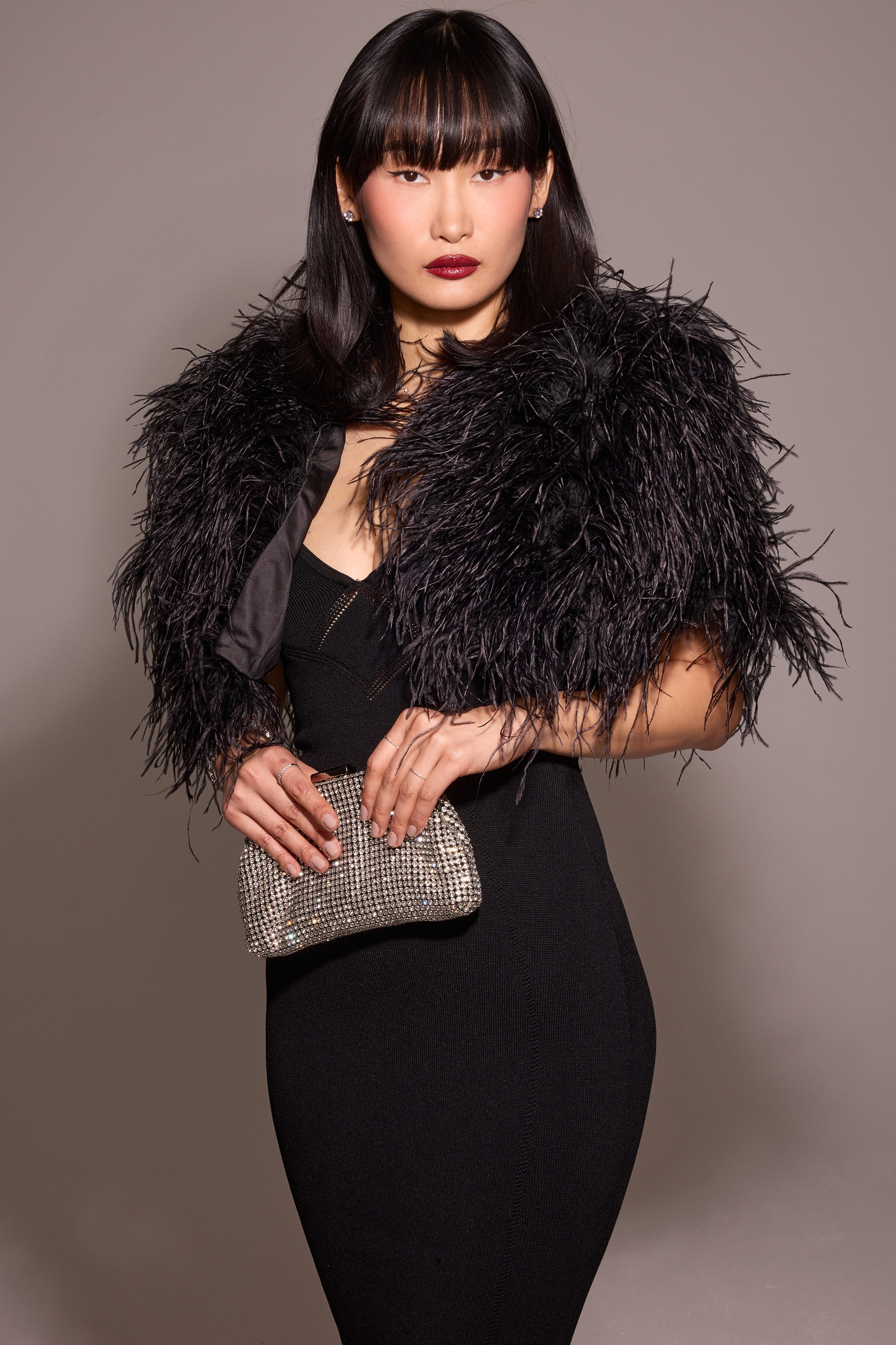 Magdalena  Black Strapless Midi Dress — image 10