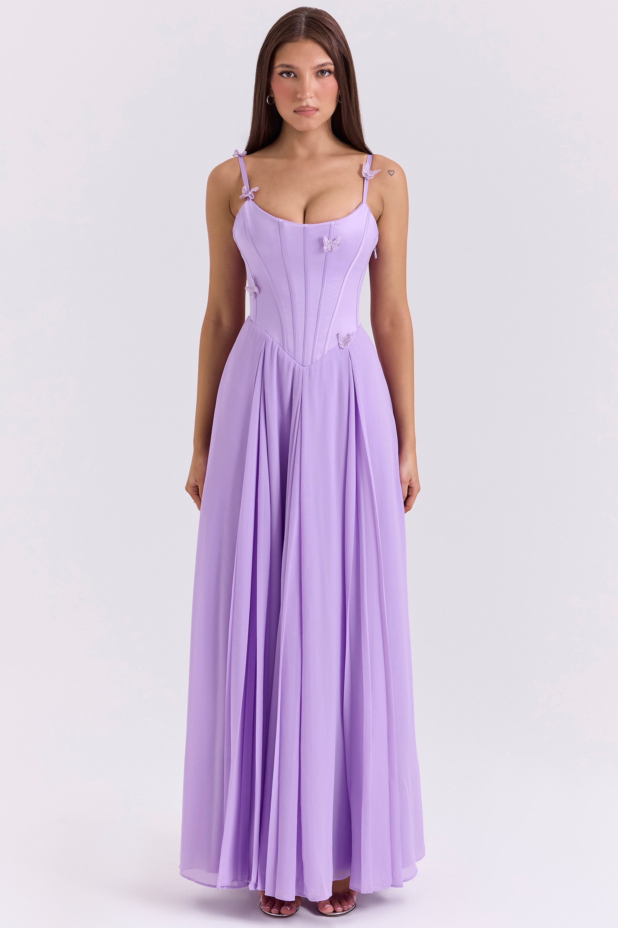 Pascha  Orchid Butterfly Corset Maxi Dress — image 3