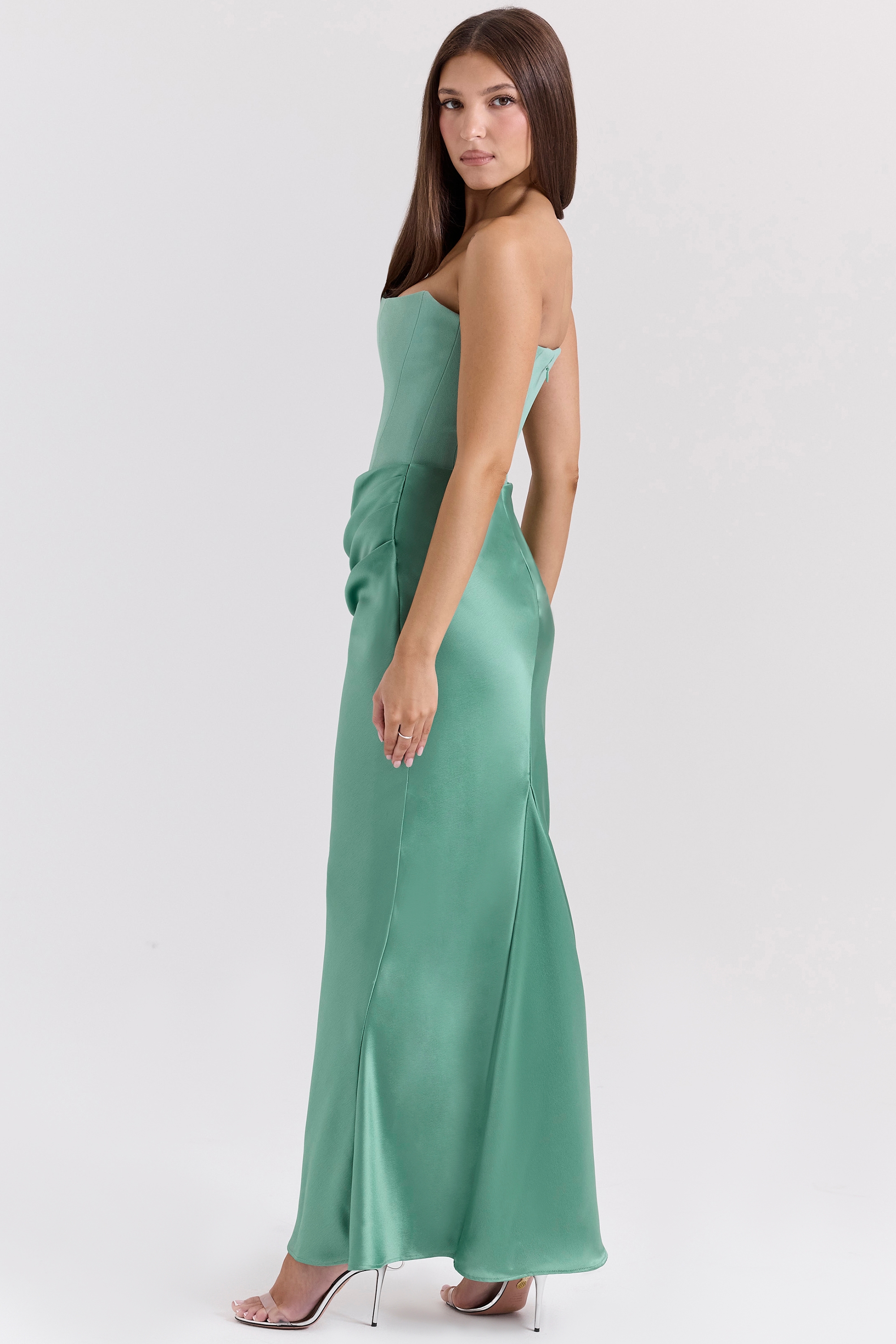 Persephone  Jade Strapless Corset Maxi Dress — image 7
