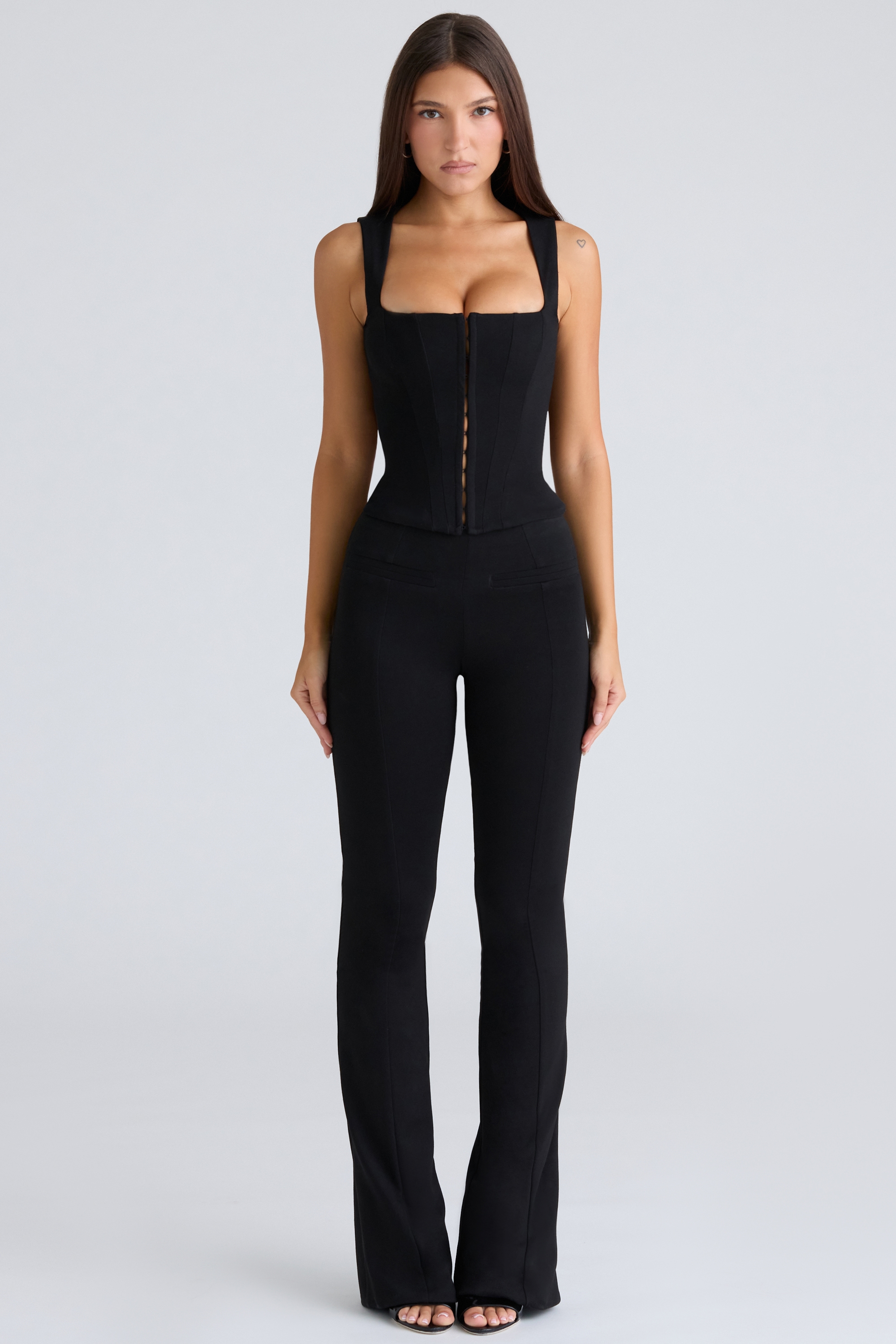 The Balconette  Black Fitted Corset Top — image 3