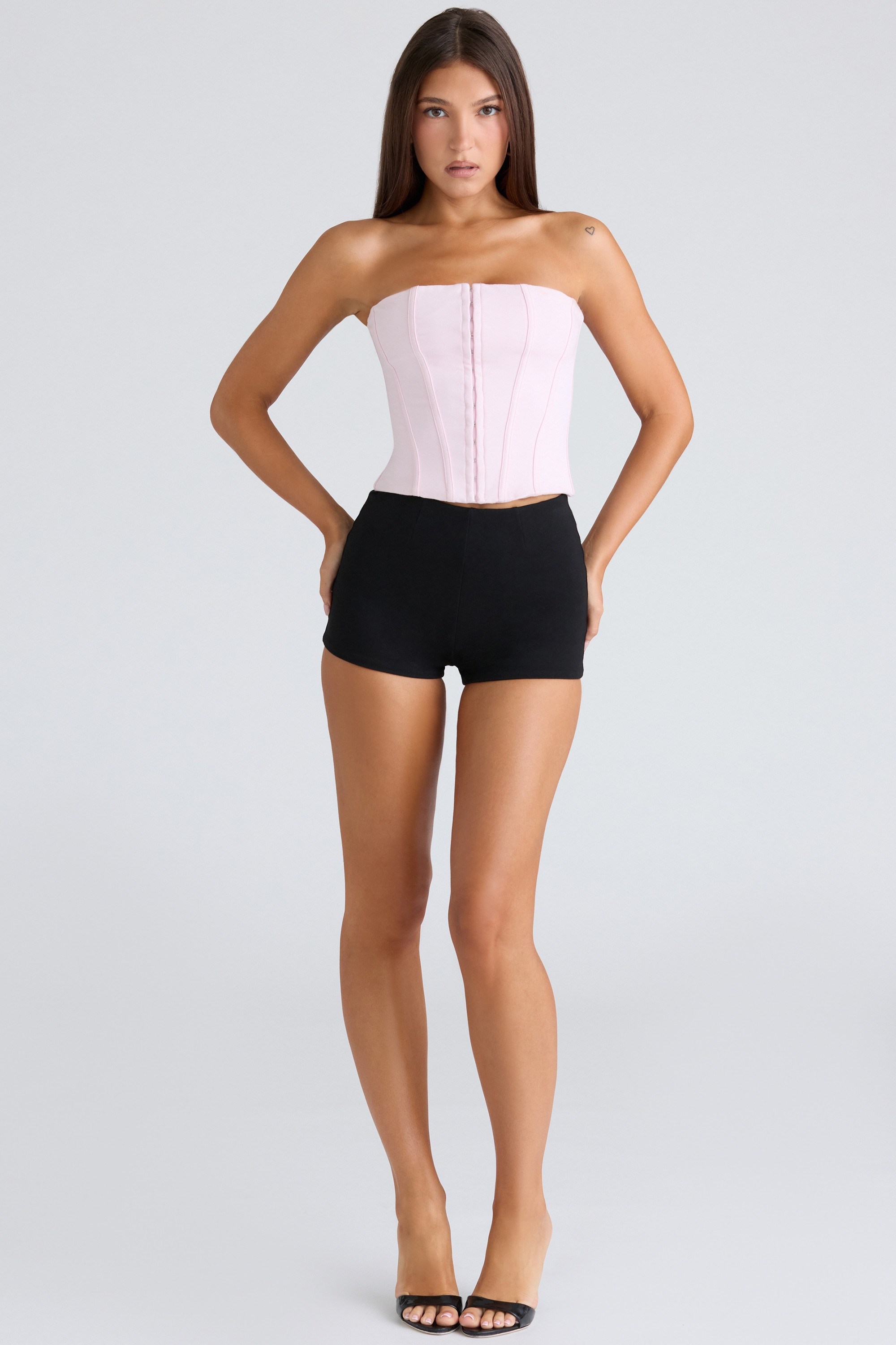 The Strapless  Pink Stretch Corset Top — image 3