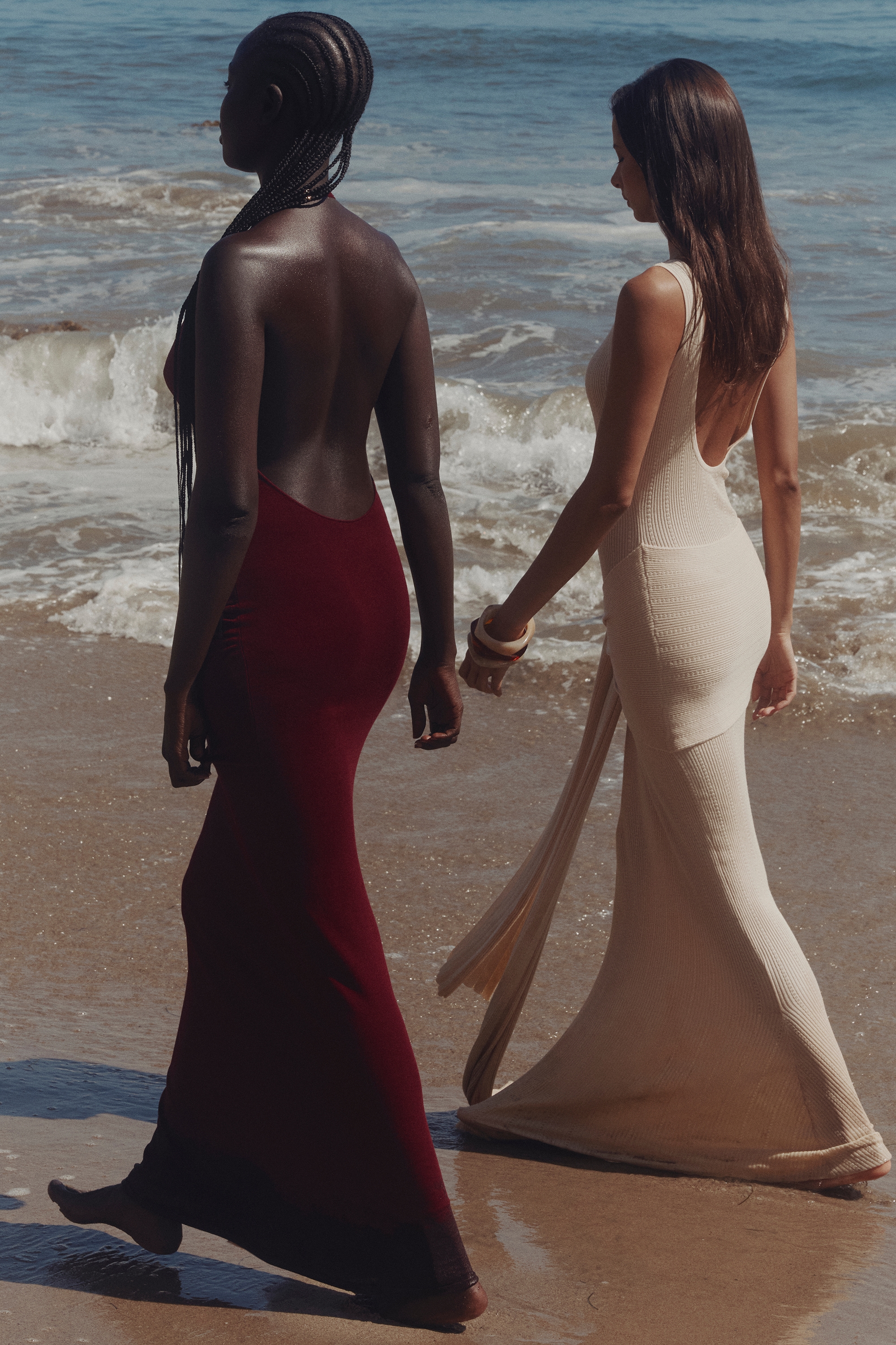 Akaia  Champagne Waterfall Maxi Dress — image 9