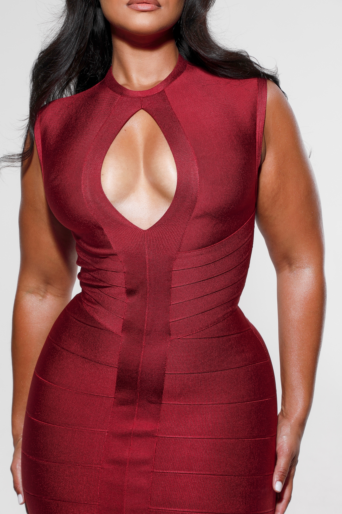 The Fatale  Ruby Bandage Midi Dress — image 3