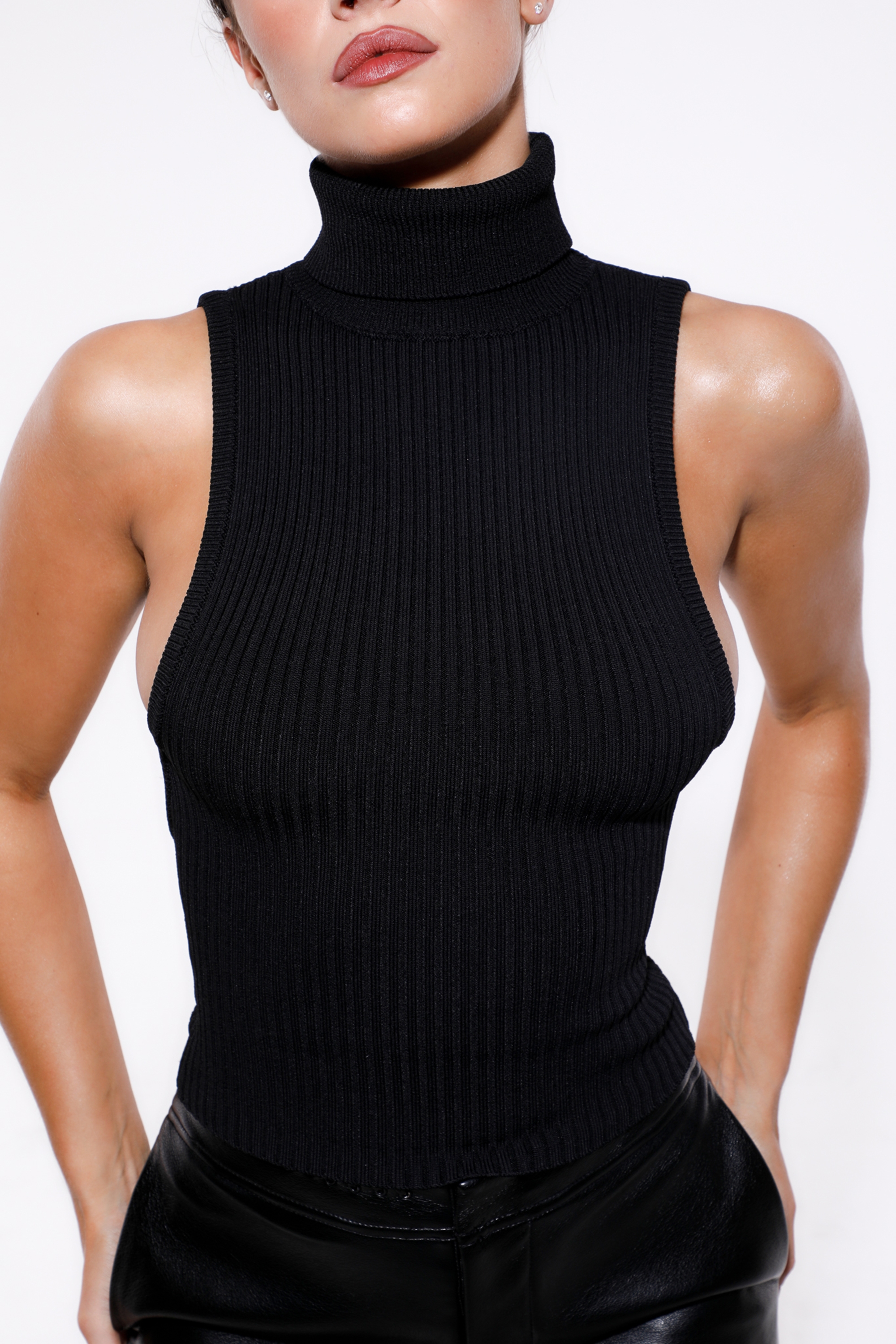 Dina  Black Backless Top — image 3