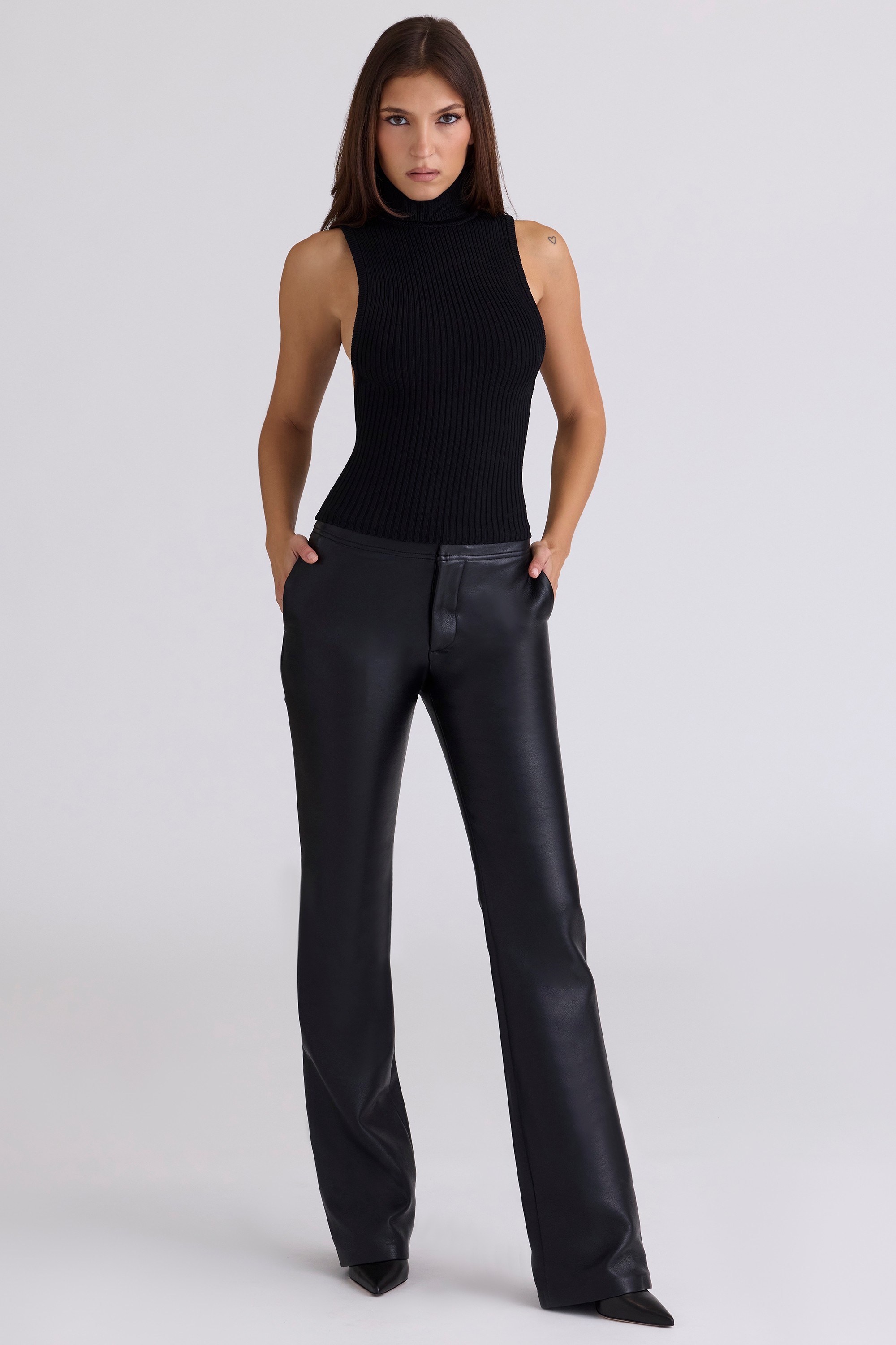 Dina  Black Backless Top — image 5