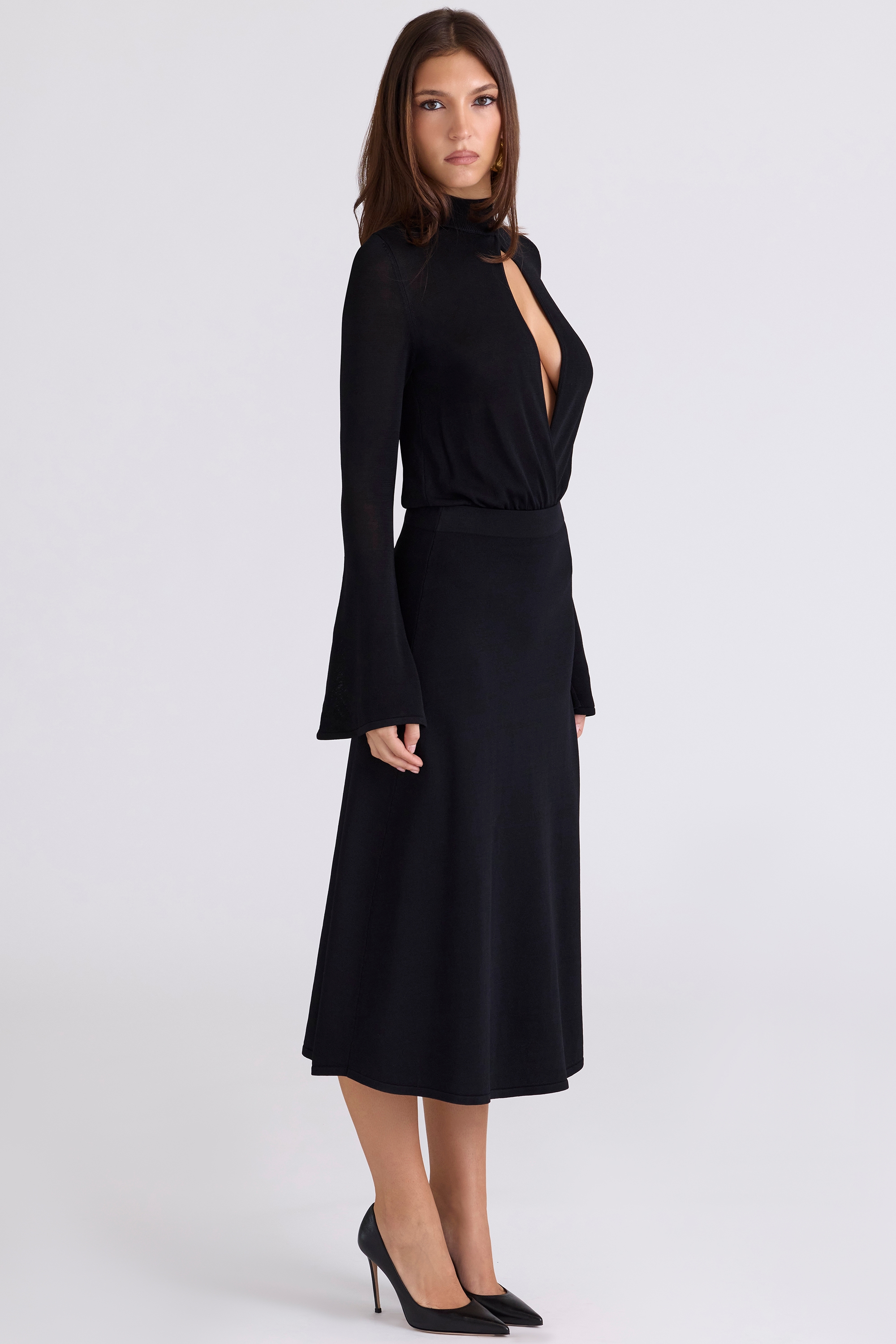 Lois  Black Keyhole Bodysuit — image 7