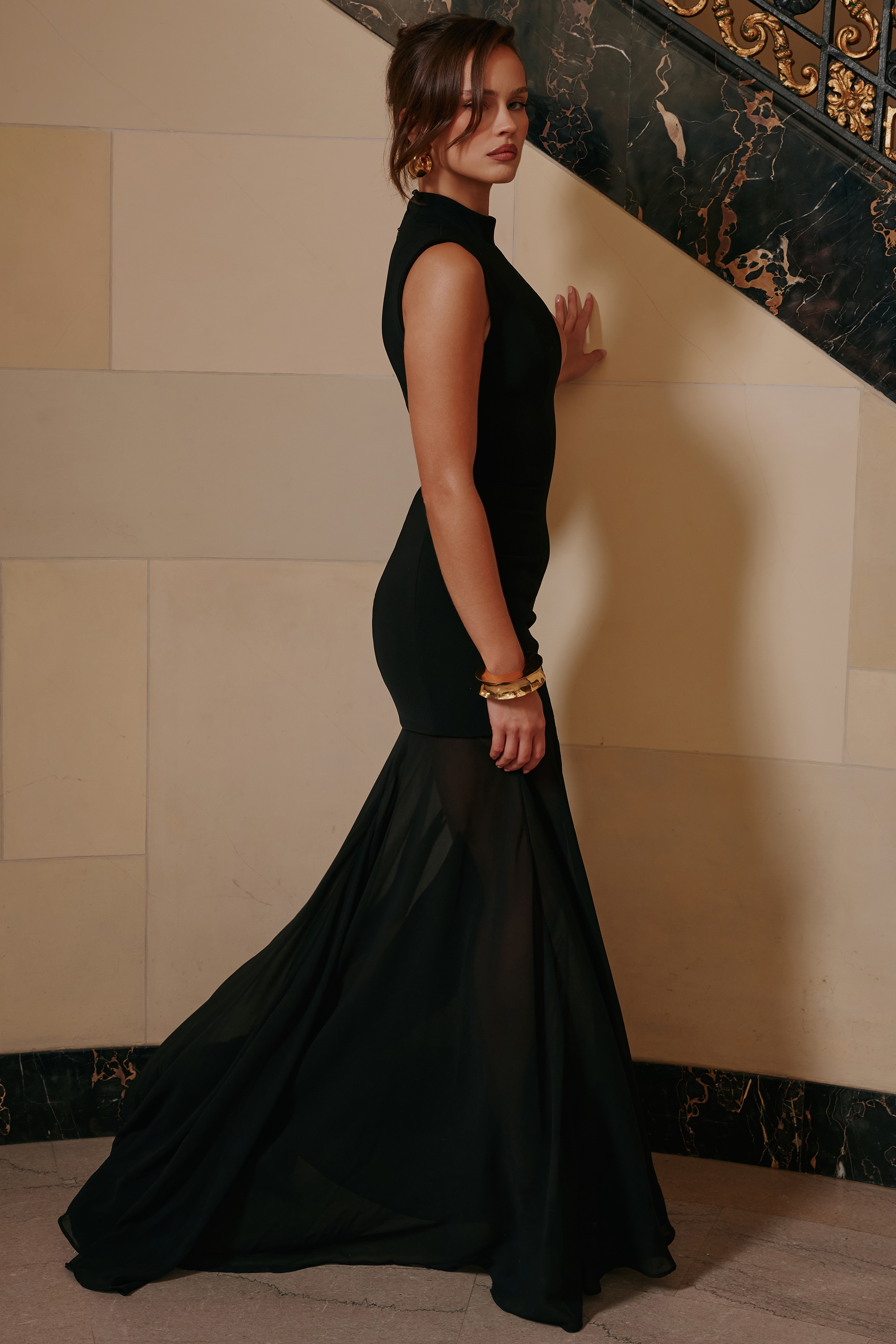 Raphaella  Black Keyhole Maxi Dress — image 11