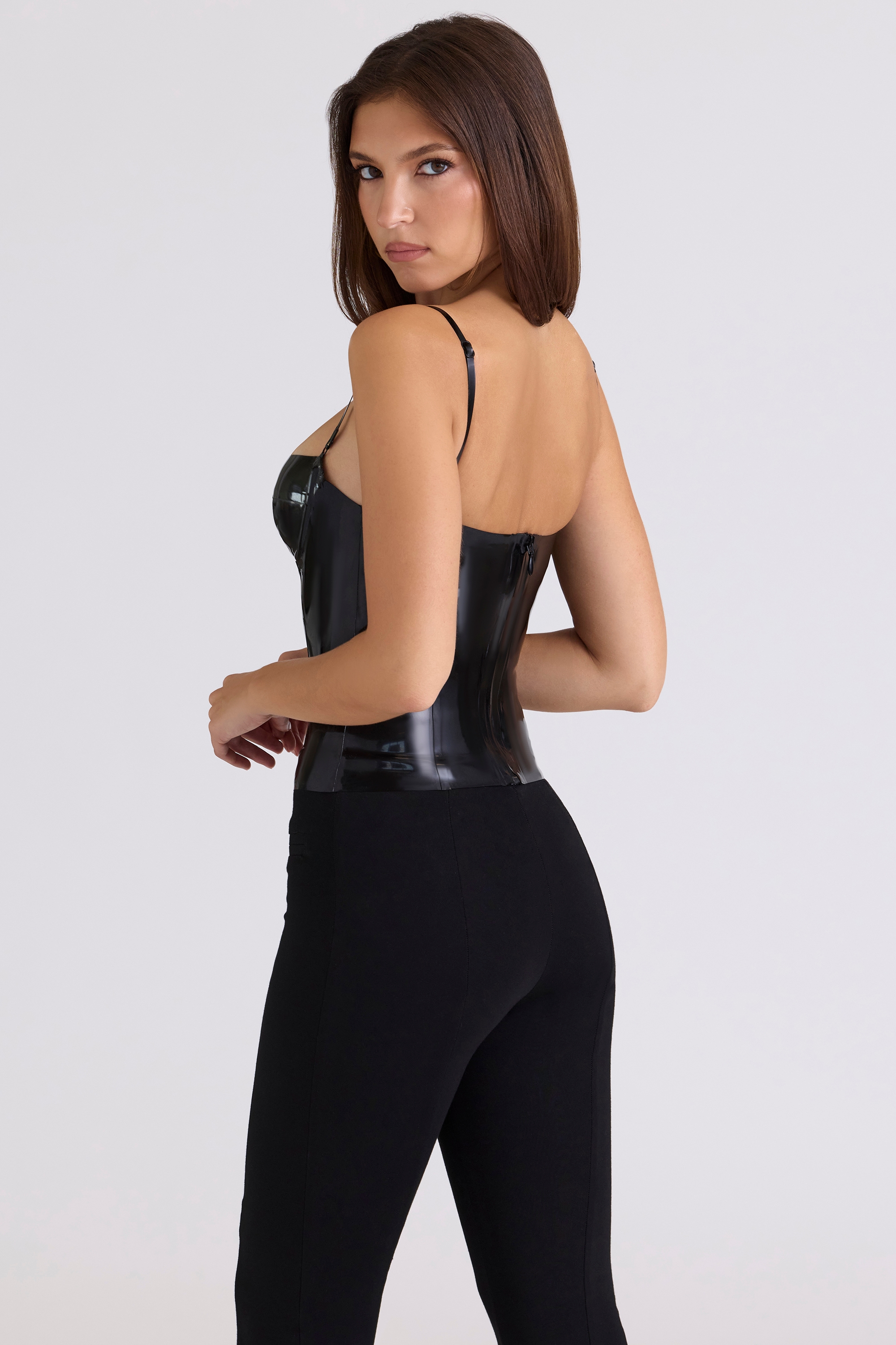 Noella  Black Latex Corset Top - Limited Edition — image 7