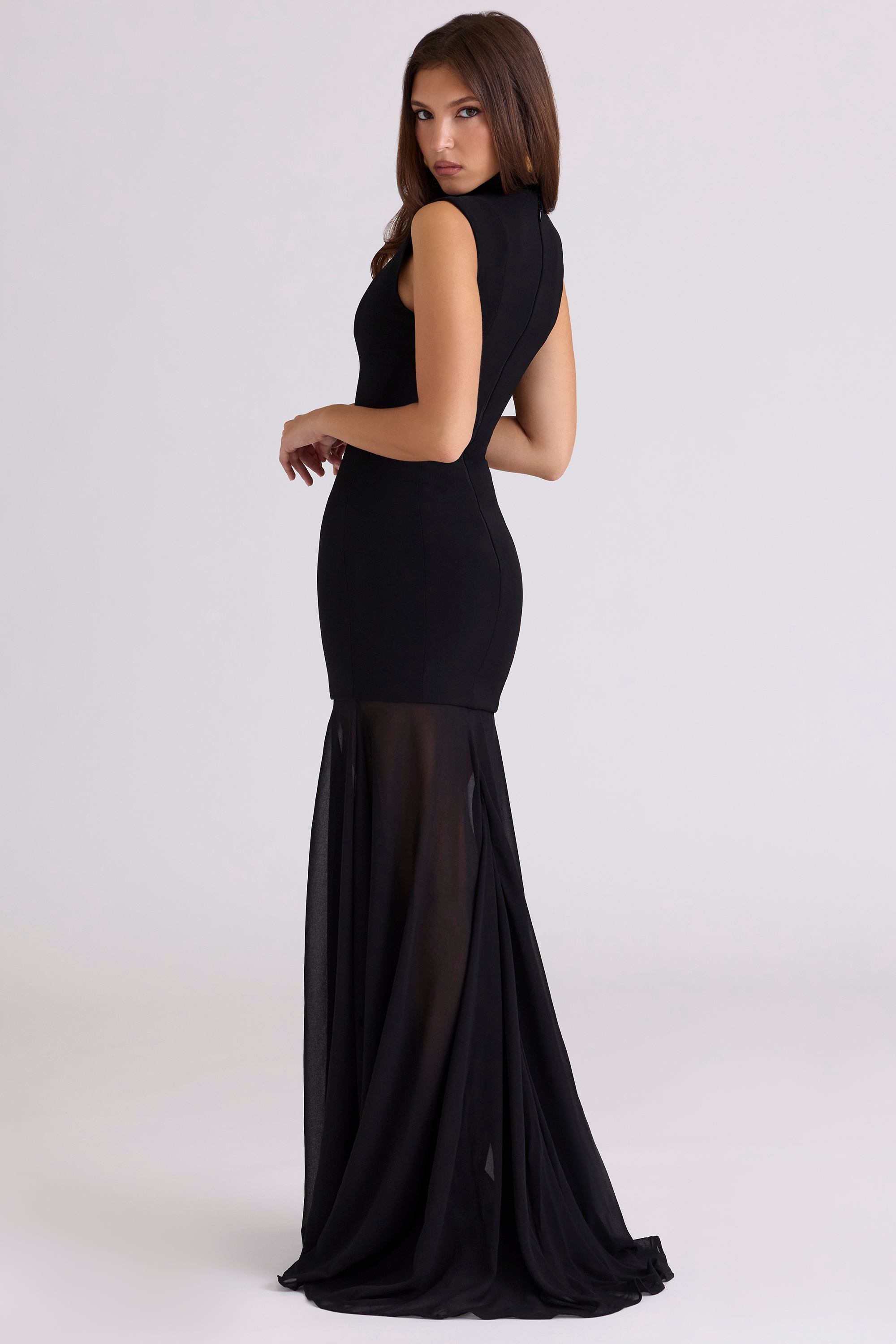 Raphaella  Black Keyhole Maxi Dress — image 7