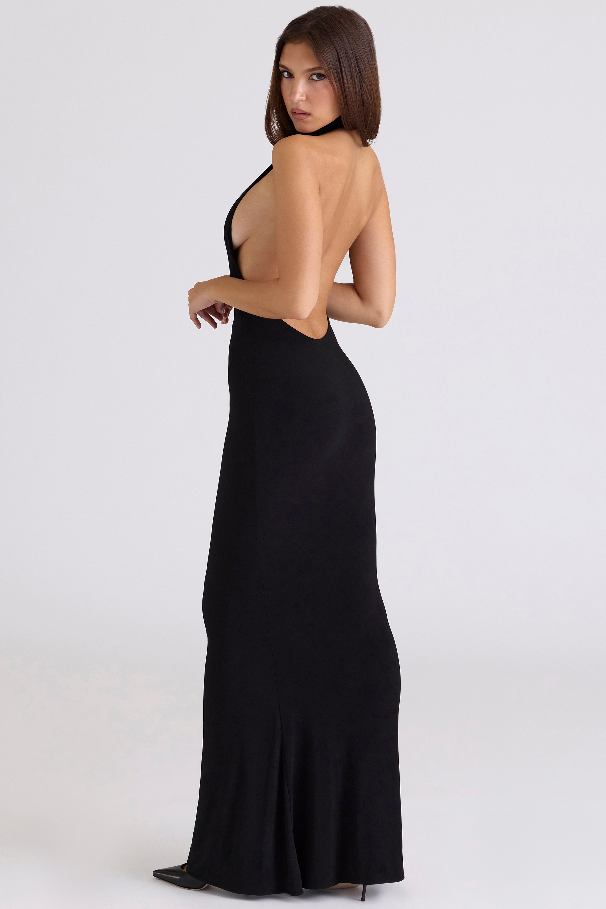 Sadira  Black Backless Silhouette Maxi Dress - Limited Edition — image 7