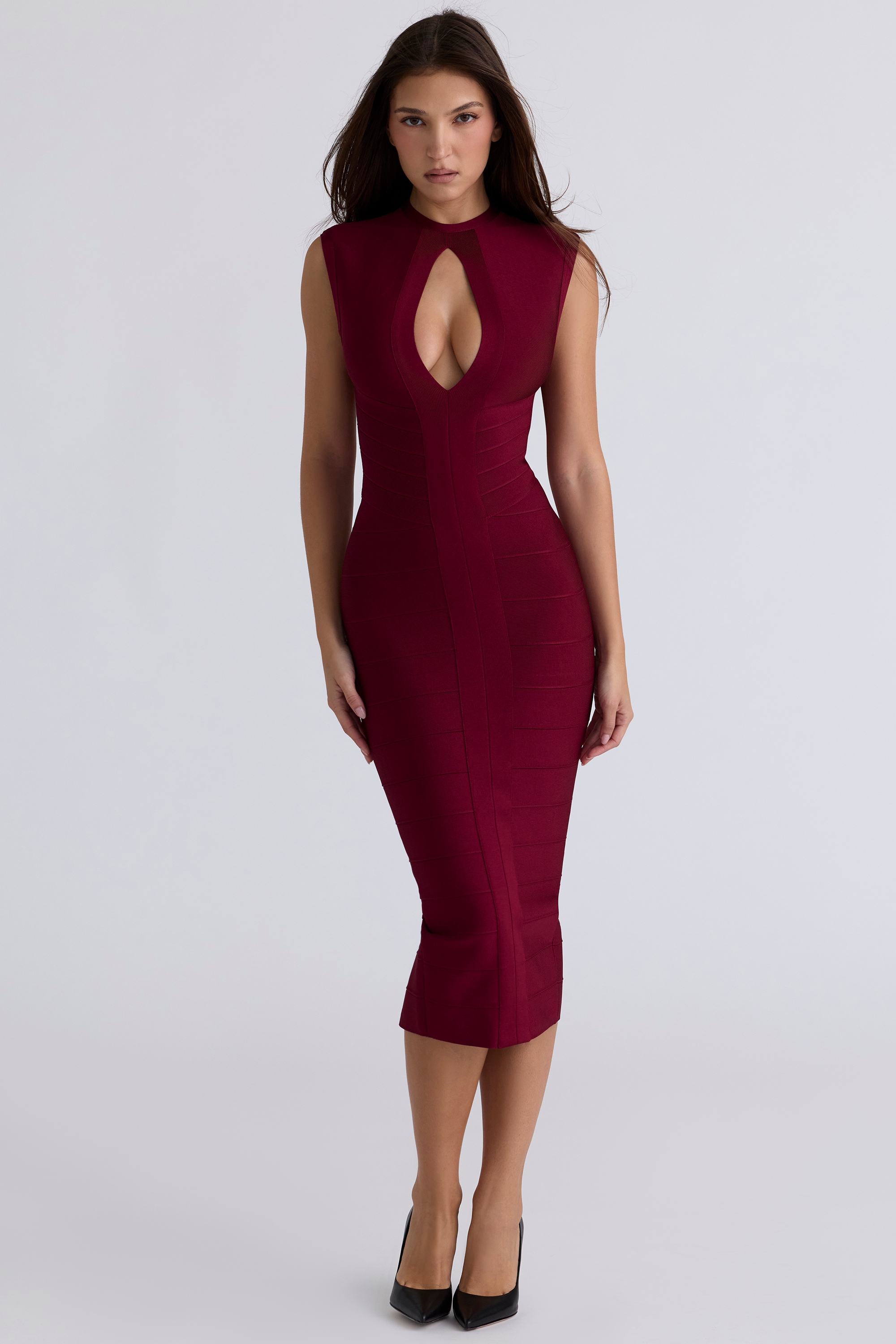 The Fatale  Ruby Bandage Midi Dress — image 4