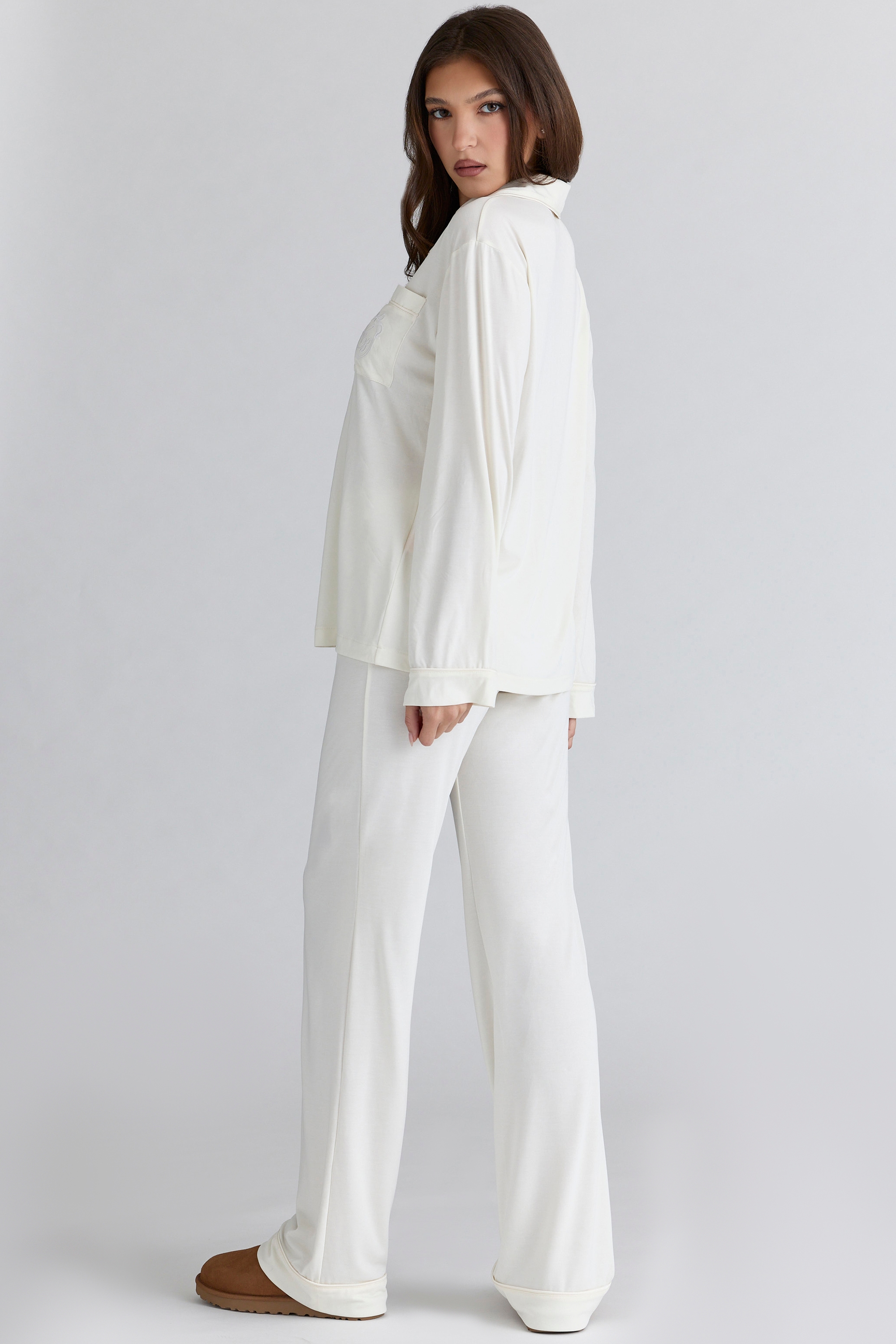 Classic PJs  Ivory Soft Modal Pajama Set — image 7