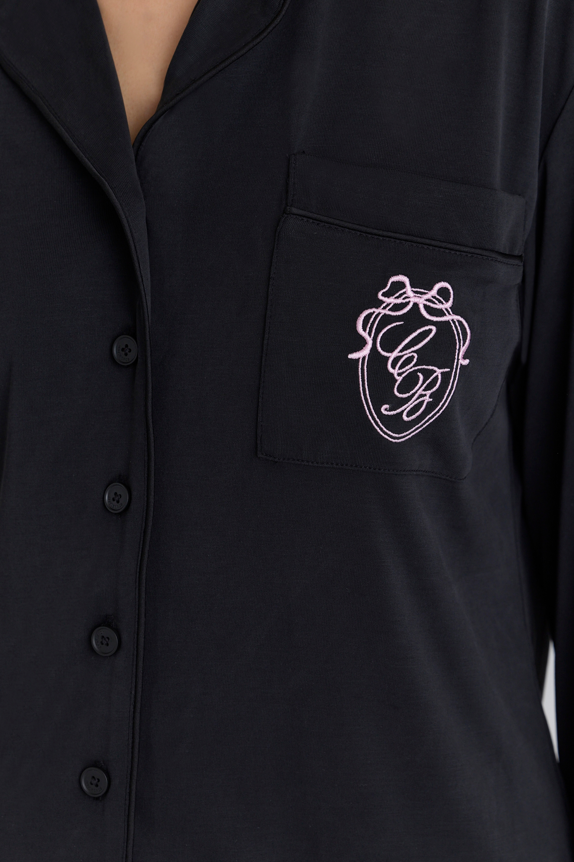 Classic PJs  Black Soft Modal Pajama Set — image 5