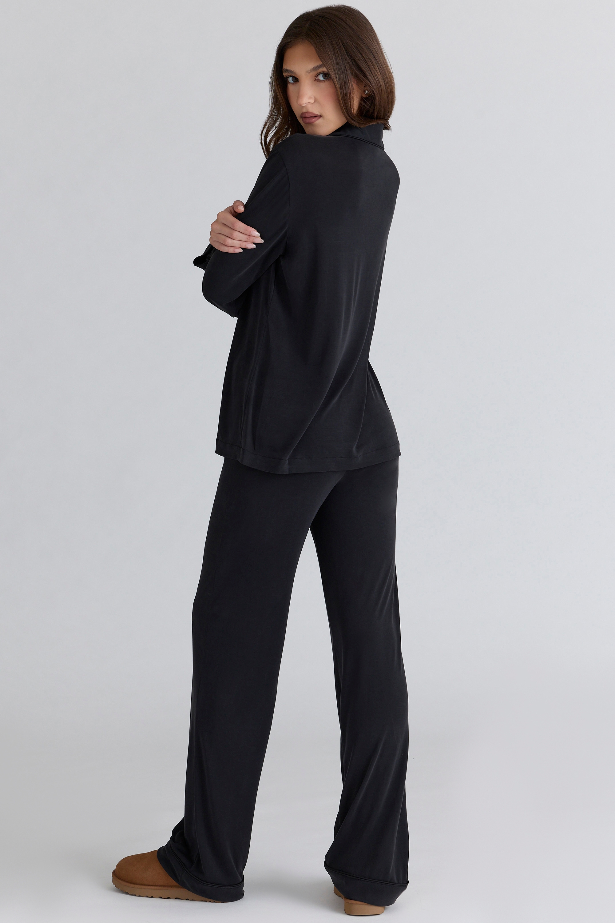 Classic PJs  Black Soft Modal Pajama Set — image 8