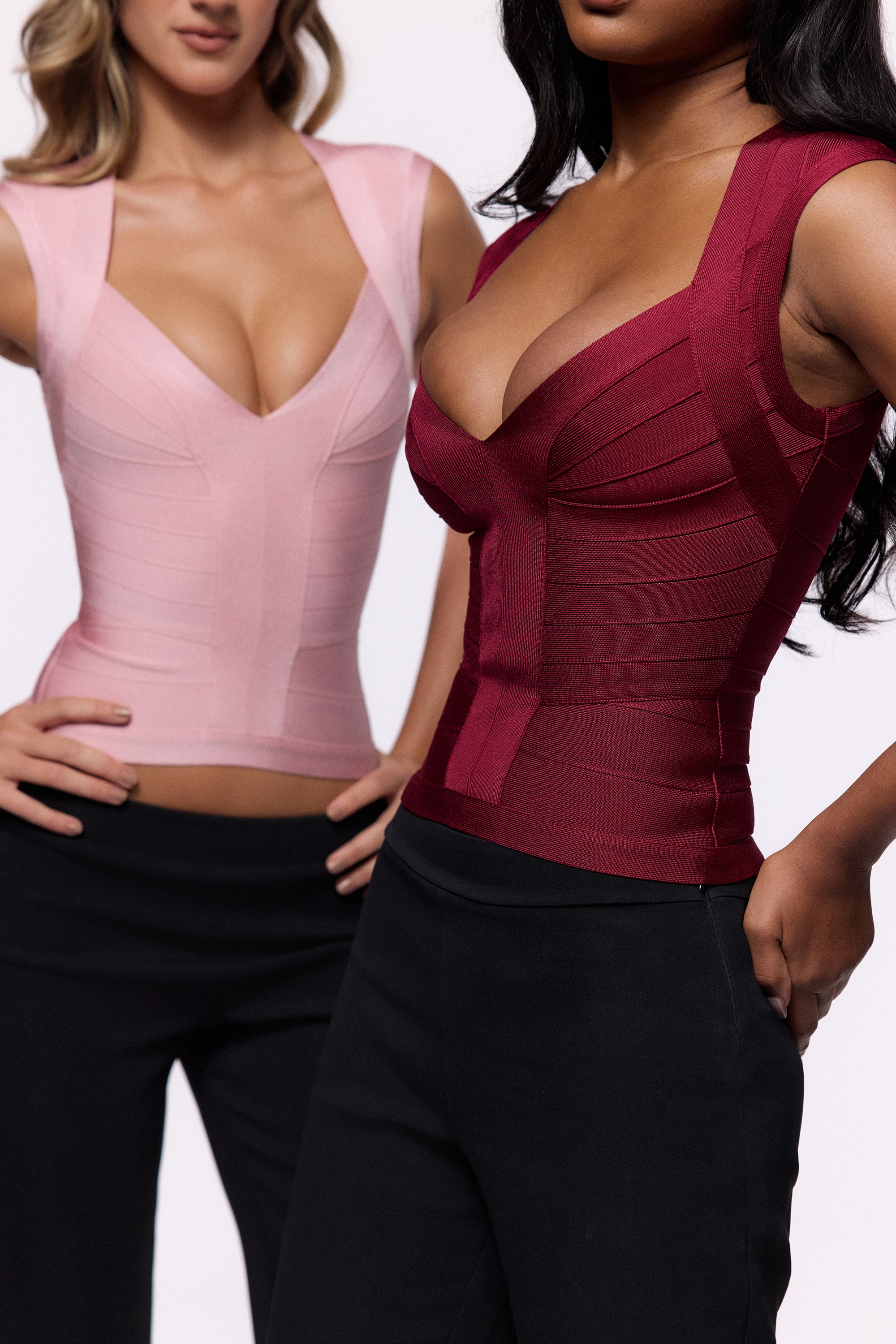 The Icon  Wine Bandage Top — image 9