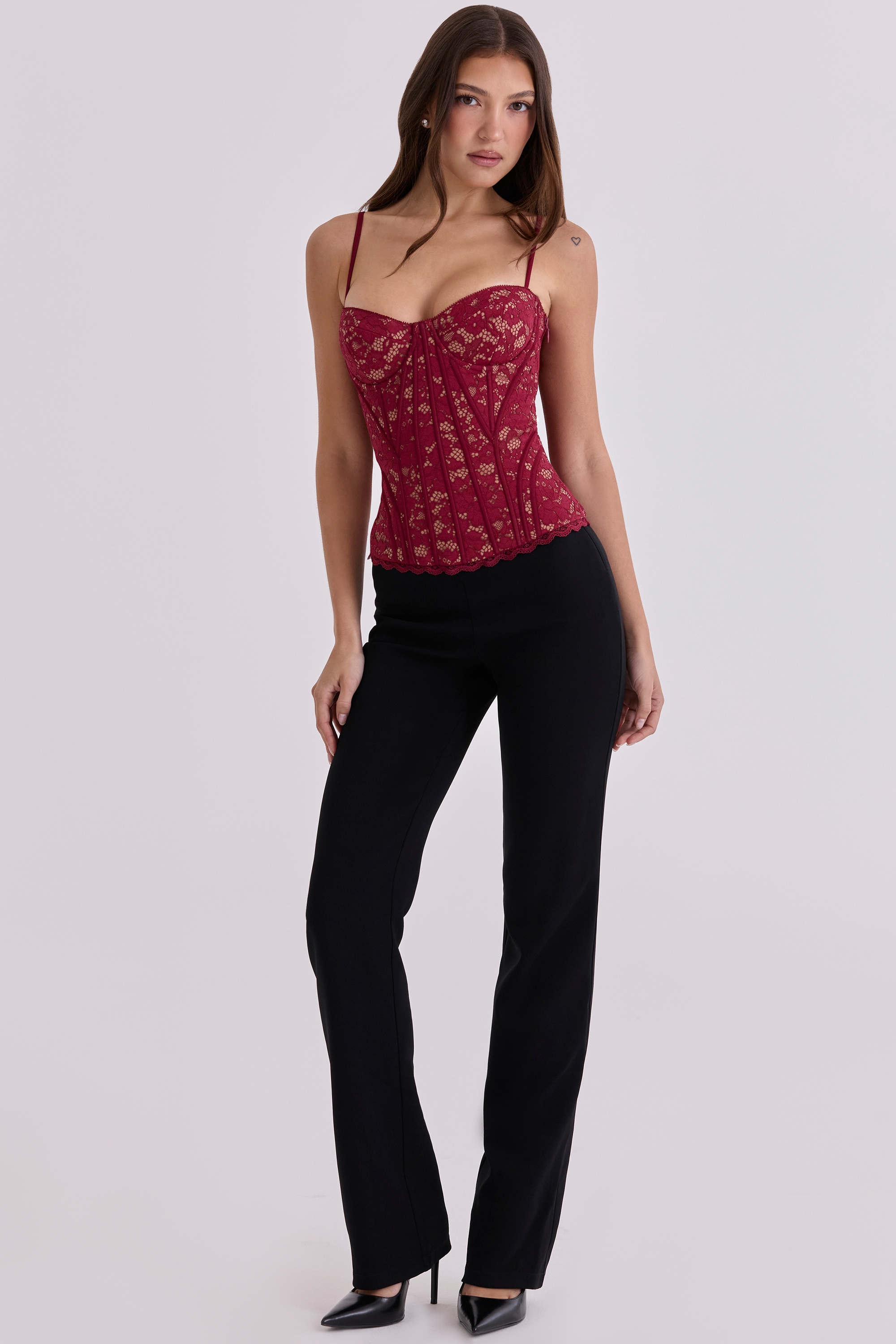 Chiara  Black Straight Leg Trousers — image 5