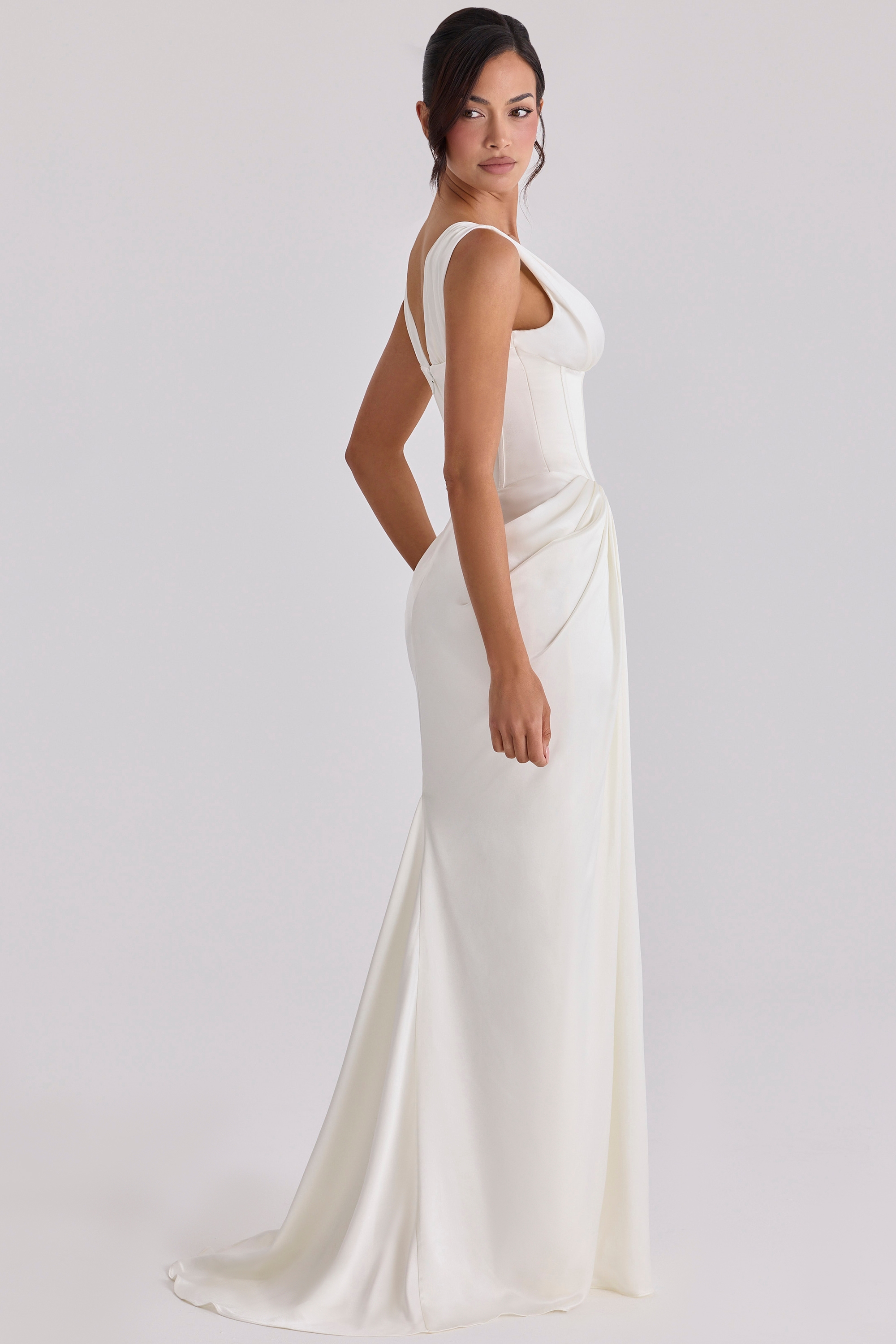 Arianna  Ivory Satin Corset Bridal Gown — image 6