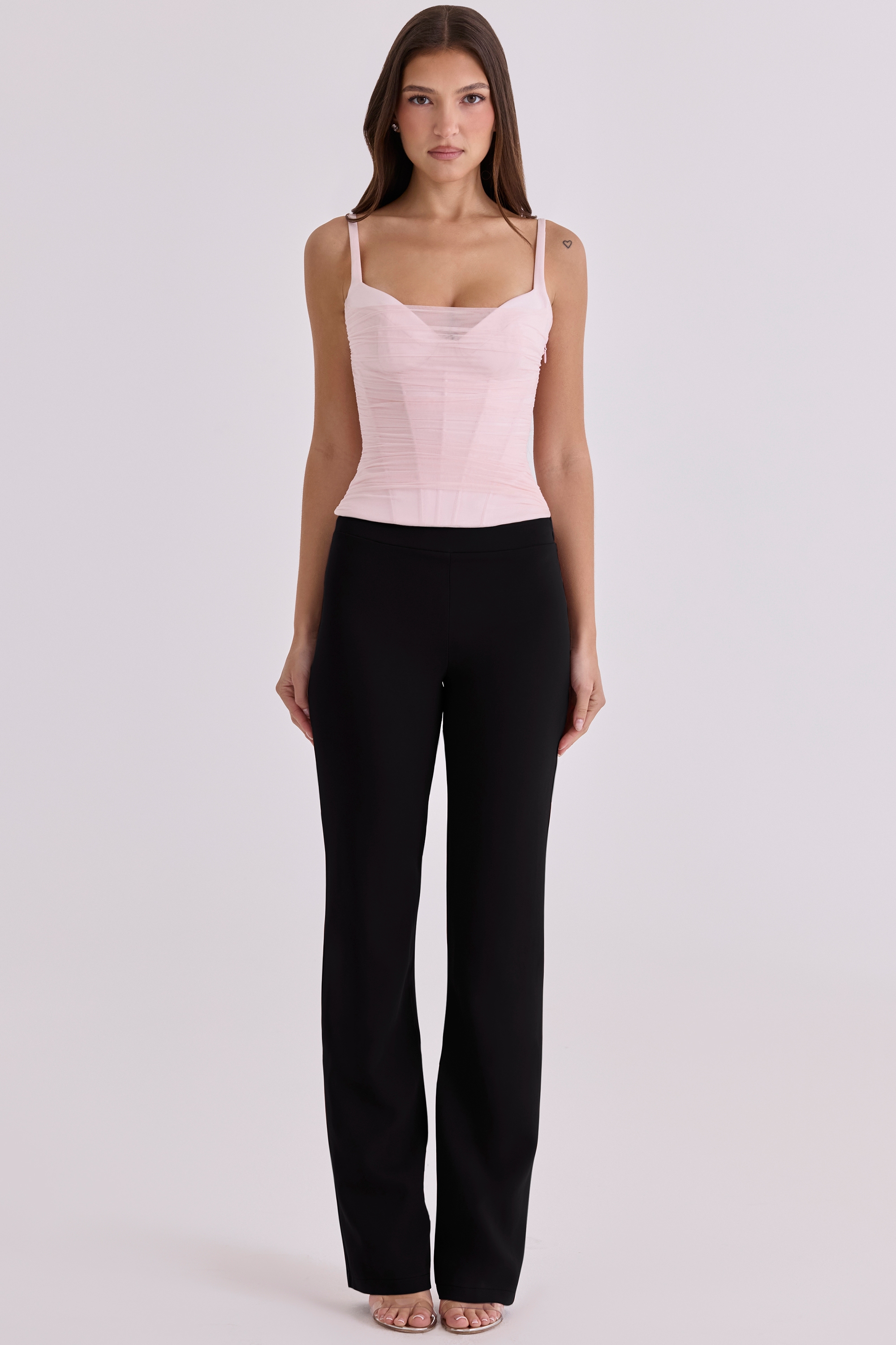 Lini  Pink Mesh Corset Top — image 4