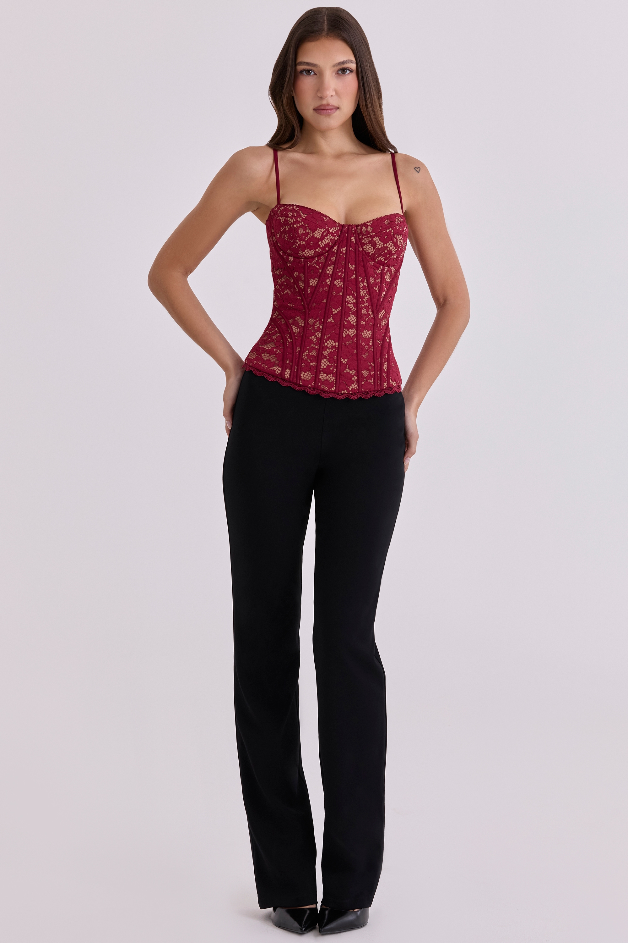 Chiara  Black Straight Leg Trousers — image 6