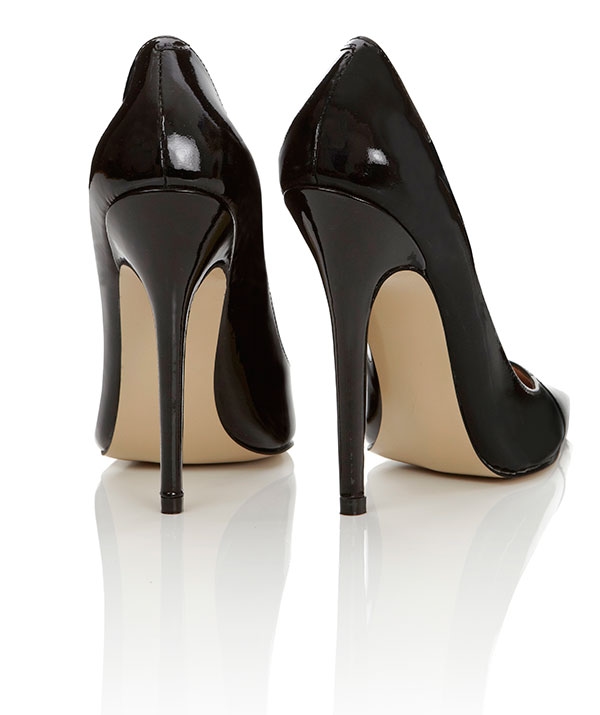 Paris  Patent Leather Black Pointed Toe High Heel Pump — image 4