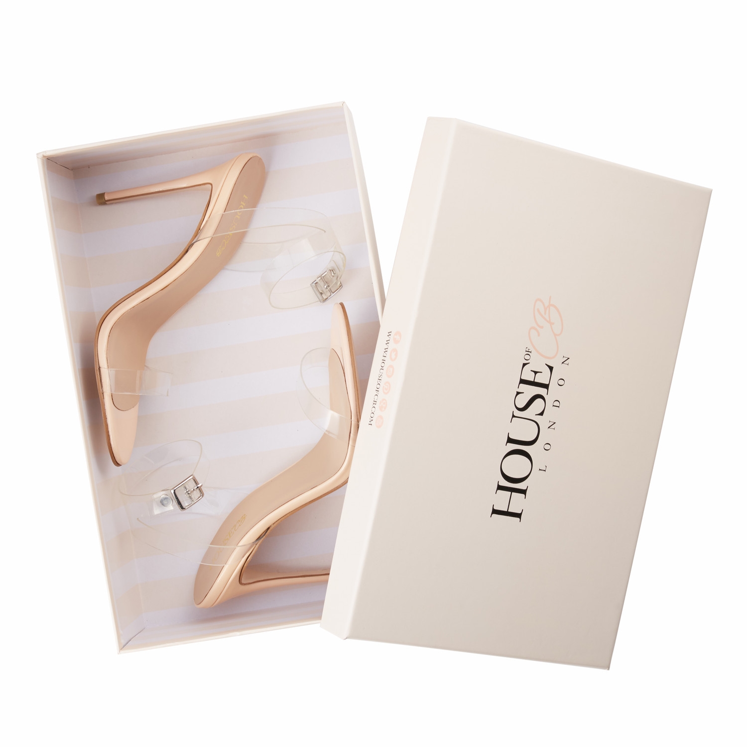 GHOST  Clear Straps Beige Leather Sandals — image 8
