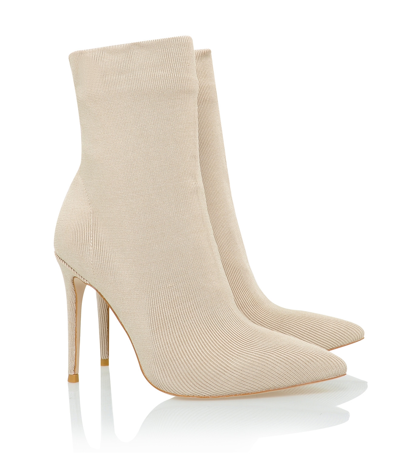 Sakura  Stone Bandage Rib Ankle Boots — image 7