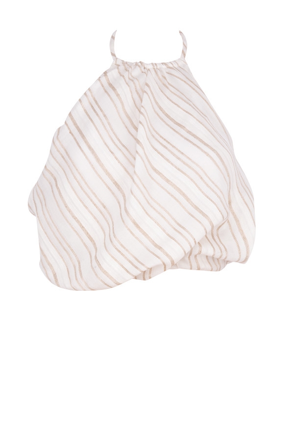 Bette  Linen Blend Backless Halter Top — image 17