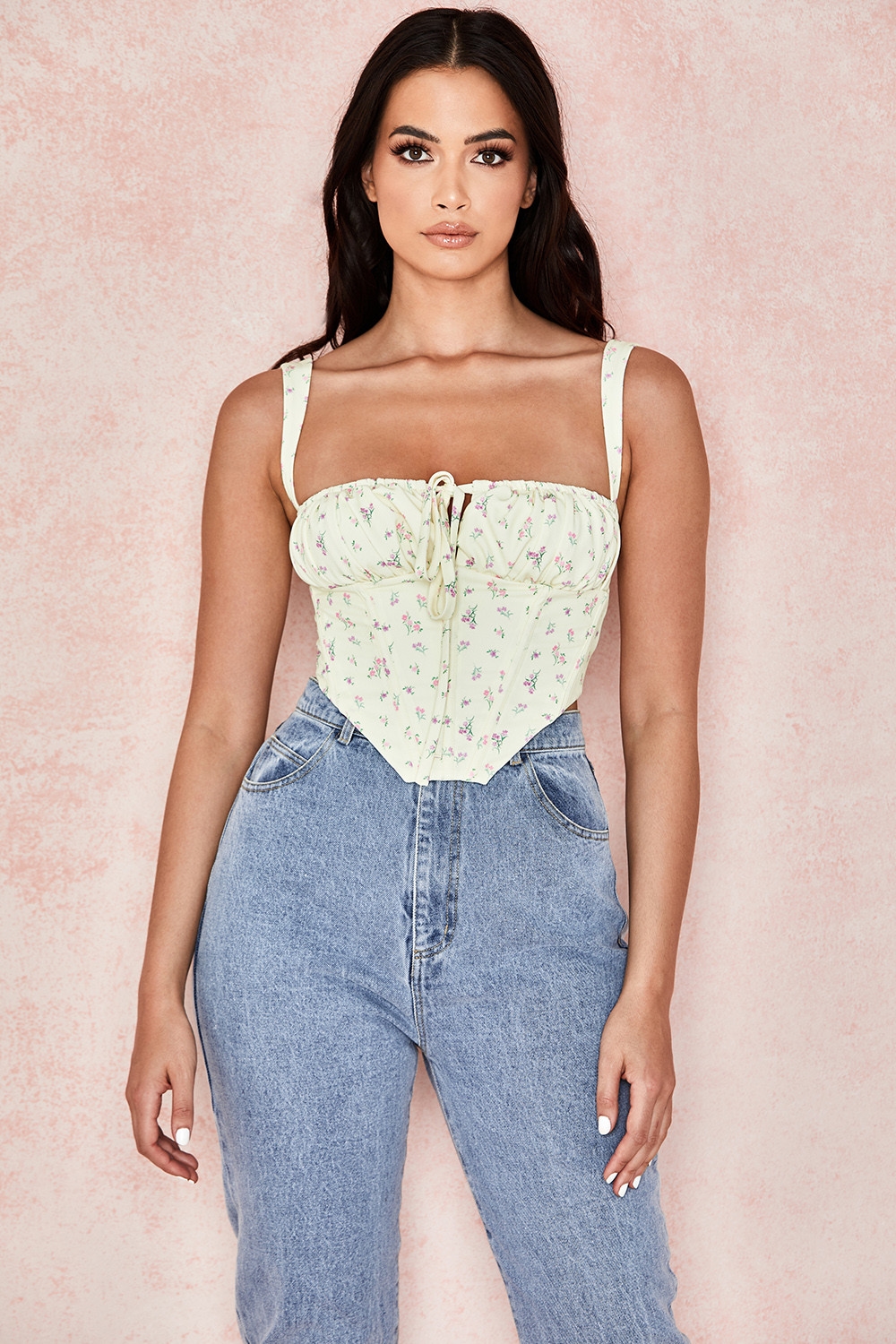 Gene  Lemon Floral Corset — image 5