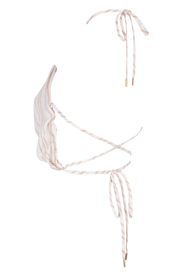 Bette  Linen Blend Backless Halter Top — image 18