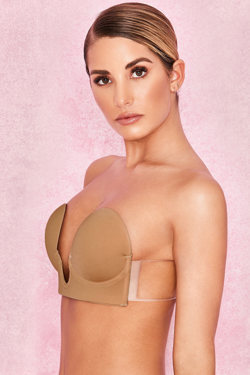 U Plunge Self Adhesive Bra - Caramel — image 3