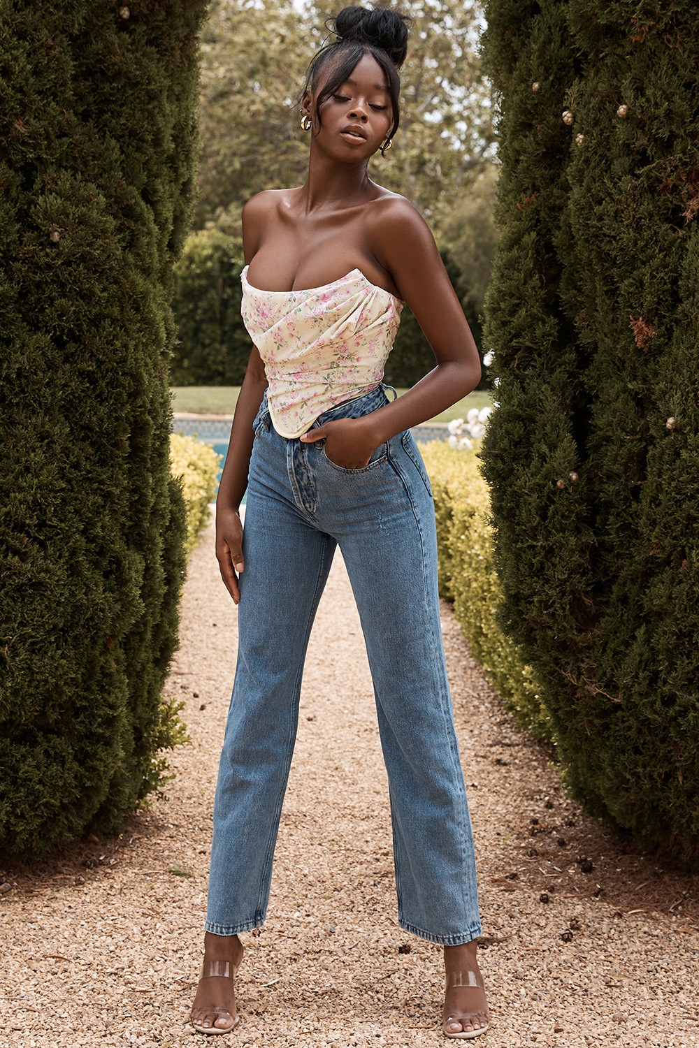 Vivienne  Lemon Floral Corset — image 12