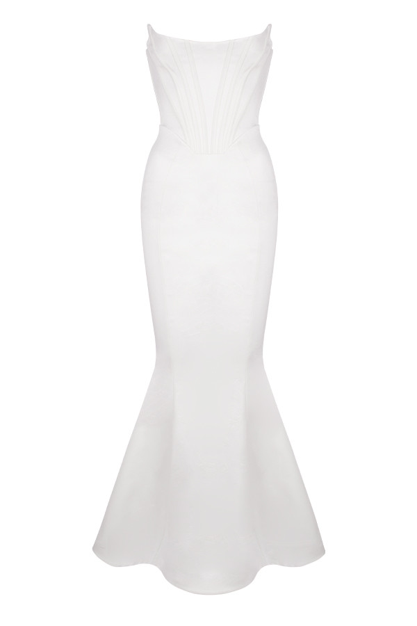 Ines  Ivory Strapless Corset Bridal Gown - Limited Edition — image 14