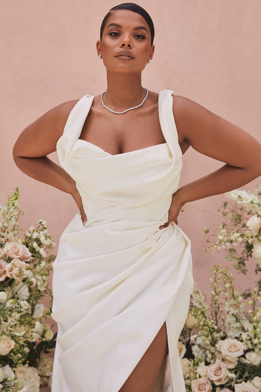 Delphine  Ivory Draped Corset Bridal Gown - Limited Edition — image 10