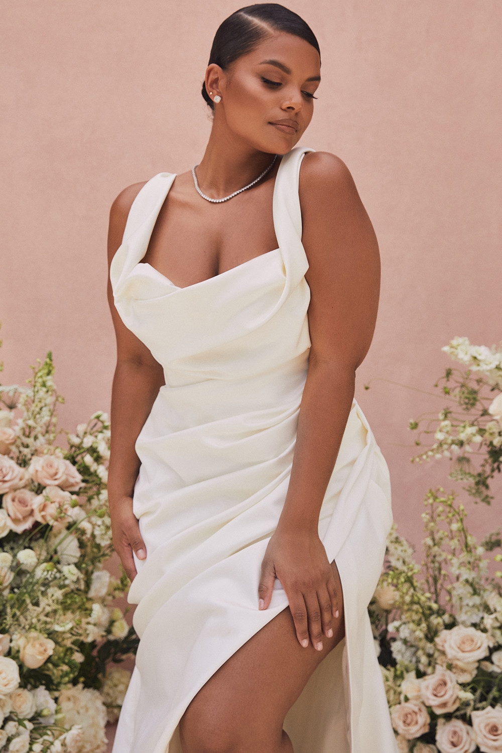 Delphine  Ivory Draped Corset Bridal Gown - Limited Edition — image 11