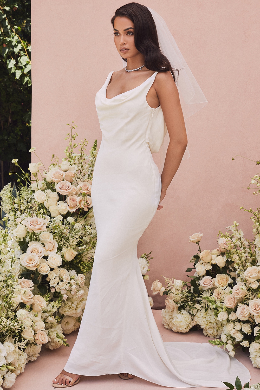 Odette  Ivory Draped Back Bridal Gown - Limited Edition — image 3