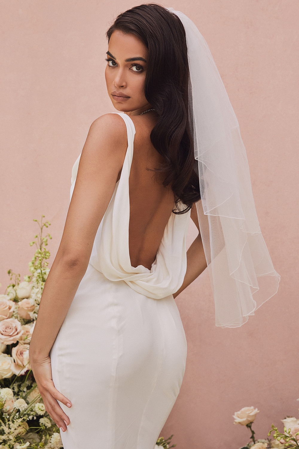 Odette  Ivory Draped Back Bridal Gown - Limited Edition — image 6