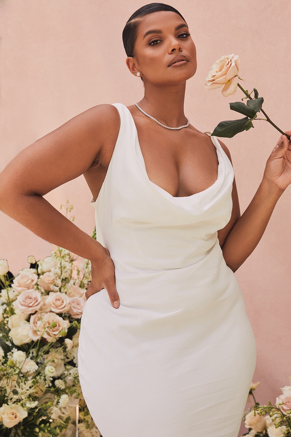 Odette  Ivory Draped Back Bridal Gown - Limited Edition — image 9