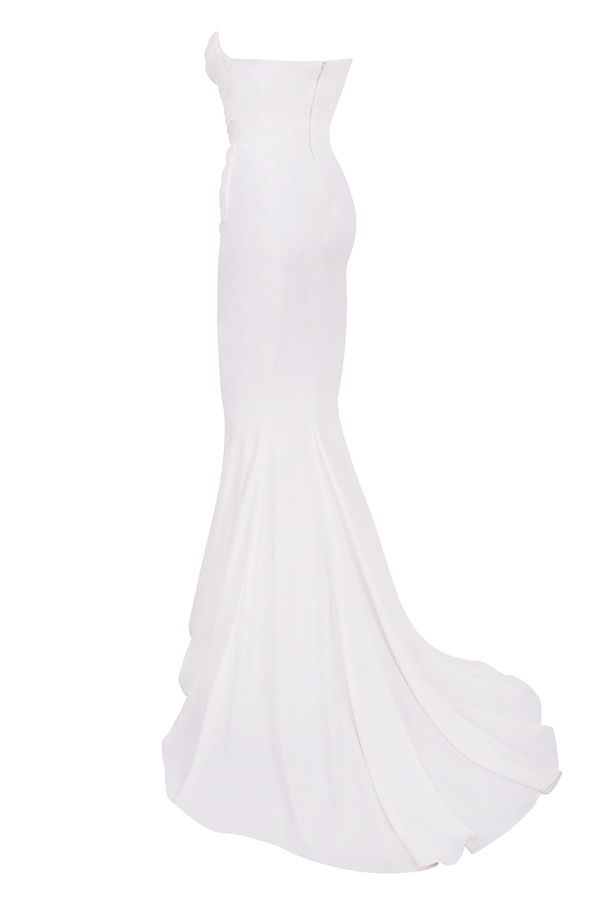 Esmee  Ivory Draped Strapless Bridal Gown - Limited Edition — image 17