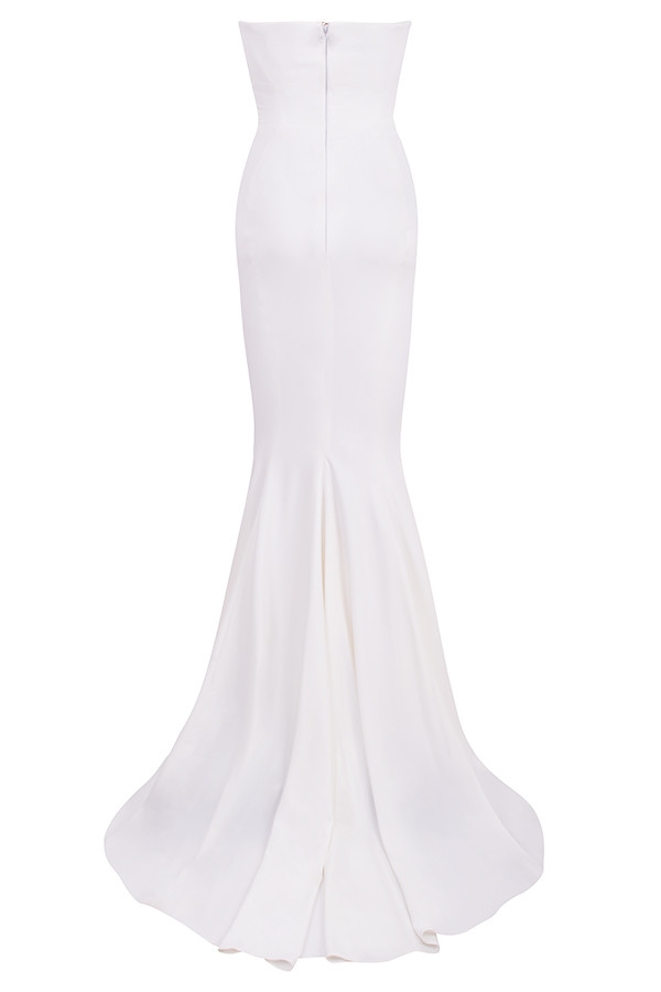 Esmee  Ivory Draped Strapless Bridal Gown - Limited Edition — image 18