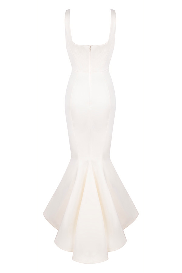 Estelle  Ivory Satin Mermaid Bridal Gown - Limited Edition — image 16