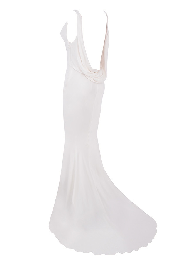 Odette  Ivory Draped Back Bridal Gown - Limited Edition — image 20
