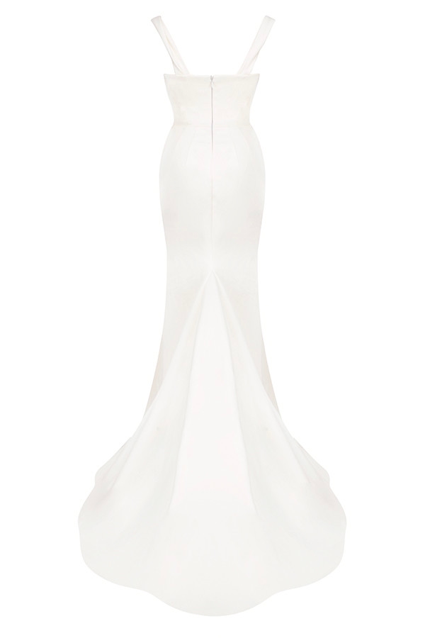 Delphine  Ivory Draped Corset Bridal Gown - Limited Edition — image 22