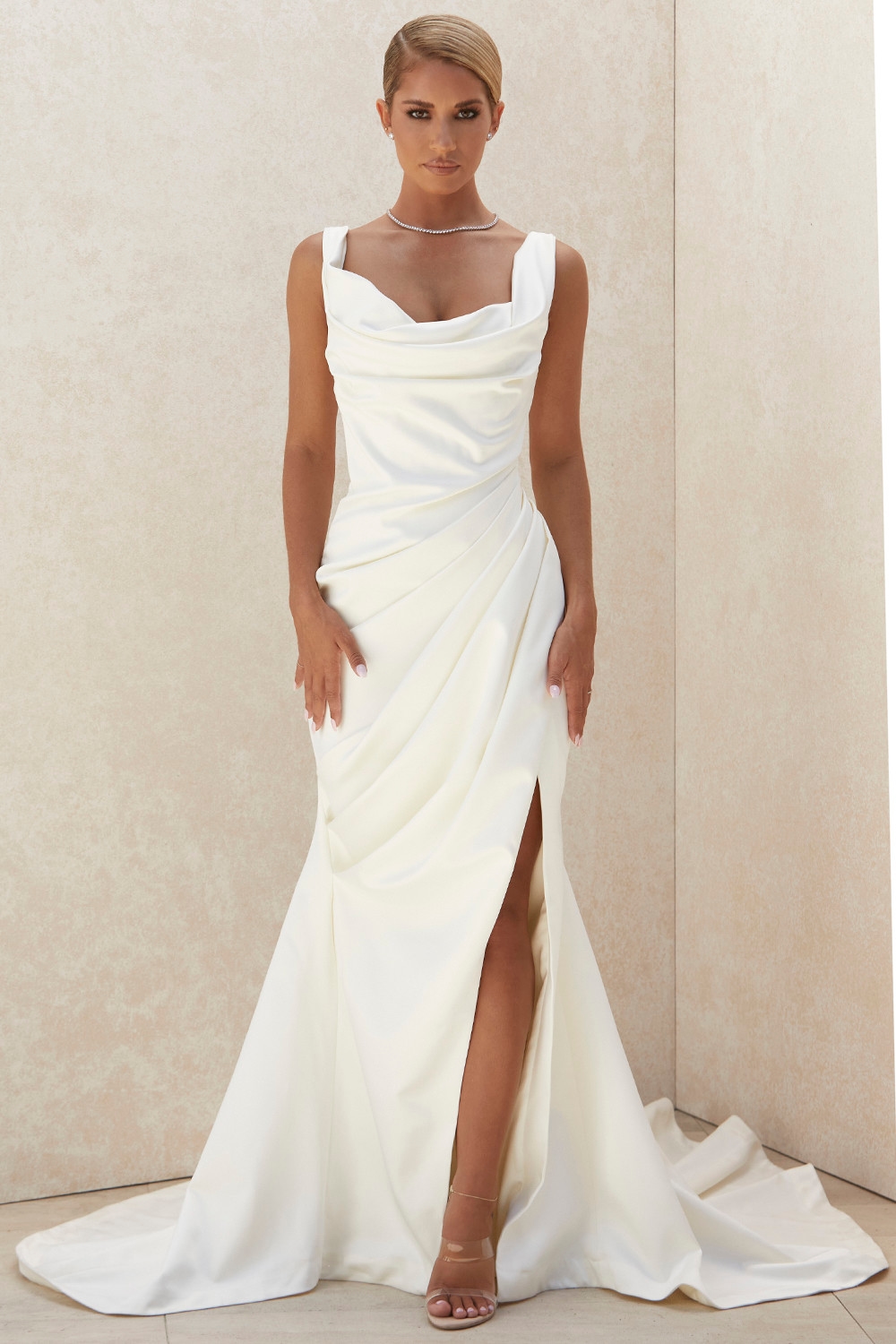 Delphine  Ivory Draped Corset Bridal Gown - Limited Edition — image 13