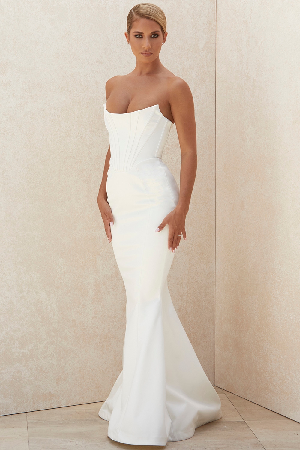 Ines  Ivory Strapless Corset Bridal Gown - Limited Edition — image 9