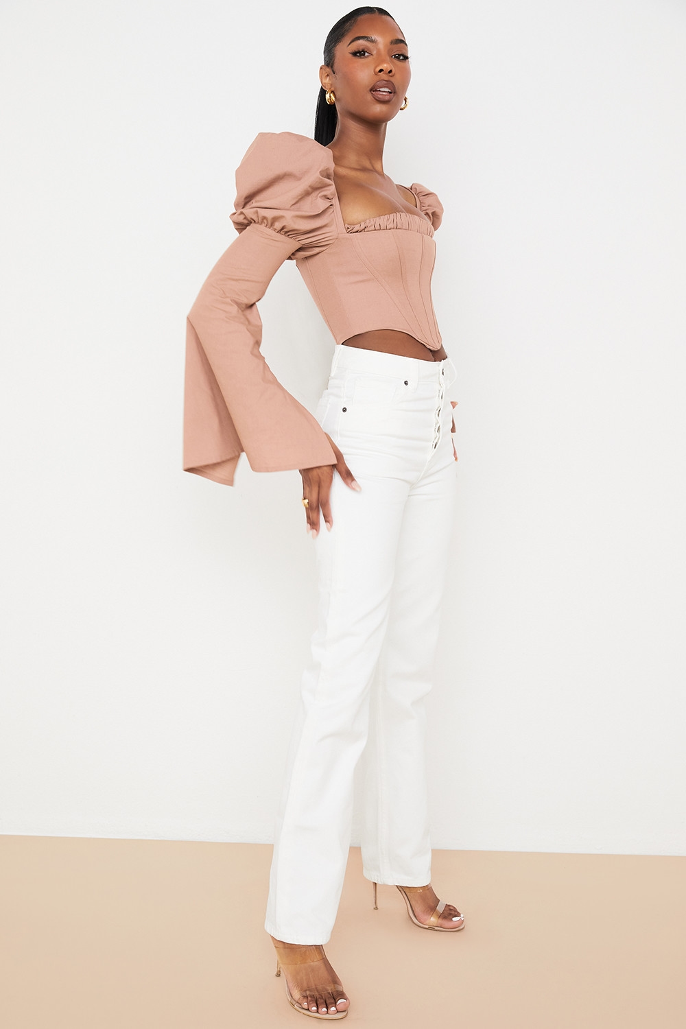 Yara  White Vintage Fit High Waist Jeans — image 8