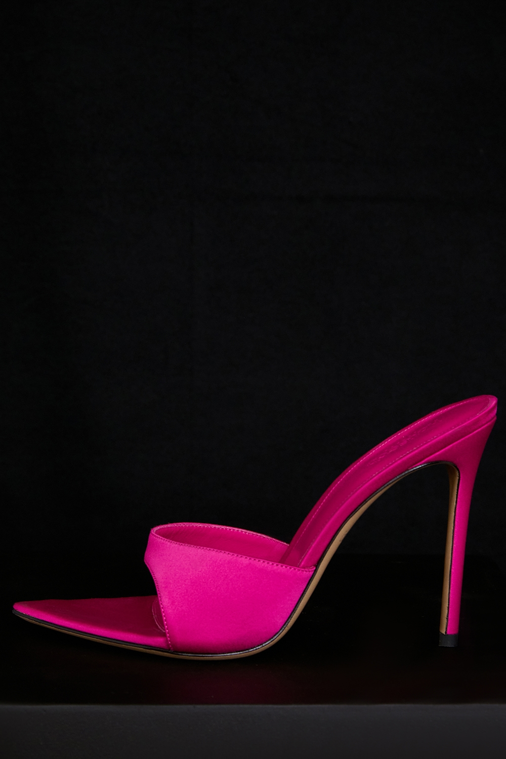 Bella  Pink Pointed High Heel Mules — image 1